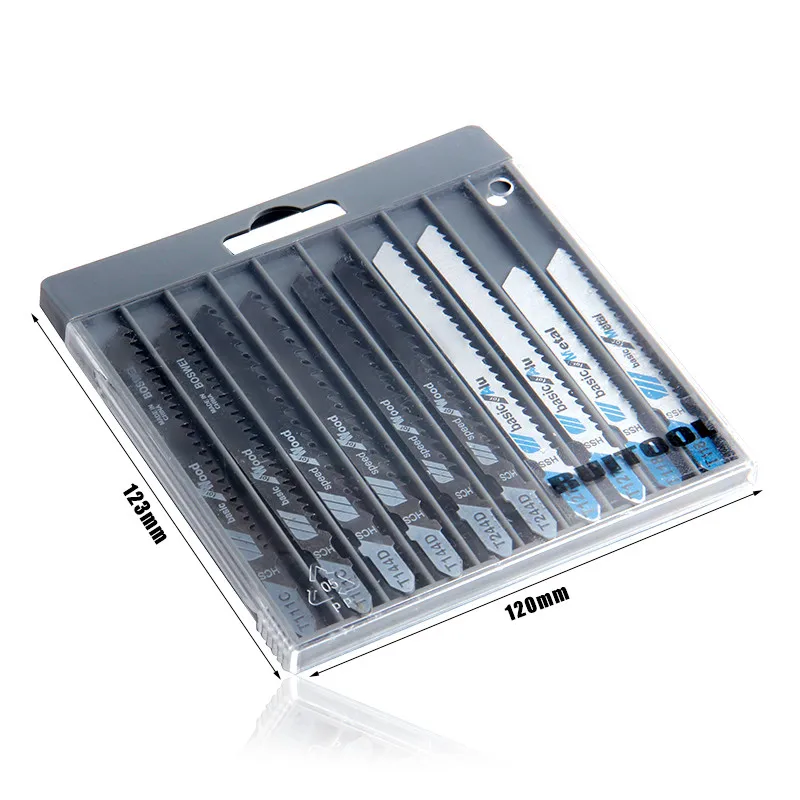 

RUITOOL 10pcs/set Jig Saw Blades T144D/T244D/T111C/T127D/T118A/T118B Saw Blade Cutting For Wood Metal Power Tools Accessories