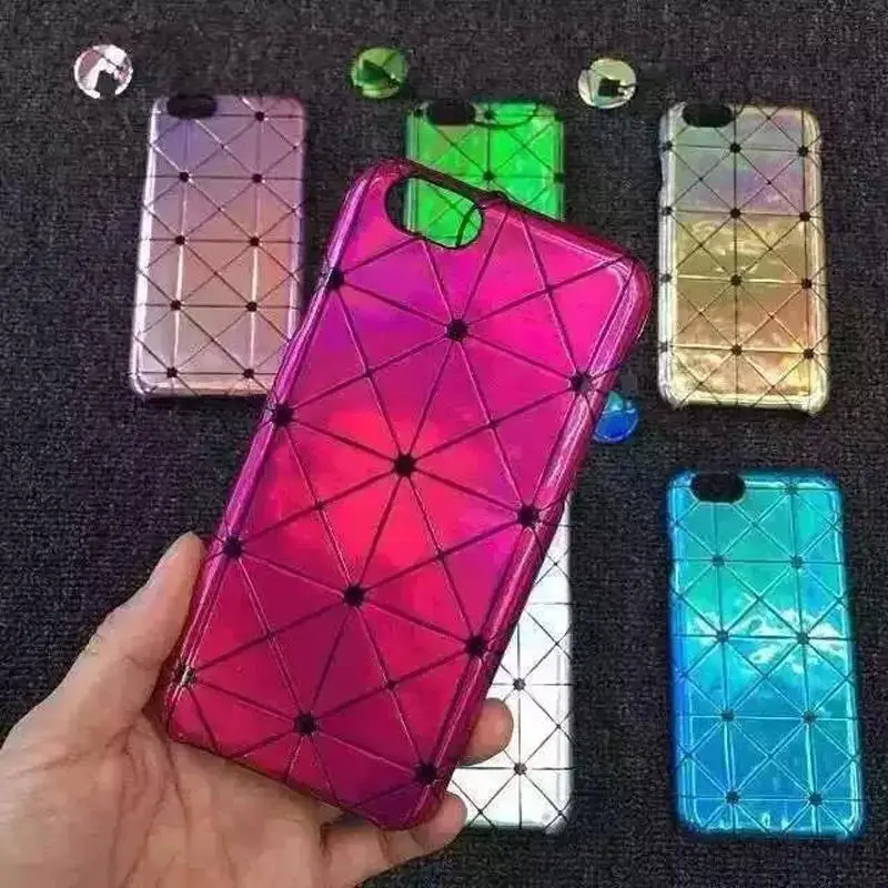Мода марка алмаз Issey Miyake чехол для iphone6 6 s плюс splus тпу мягкие полосы задняя