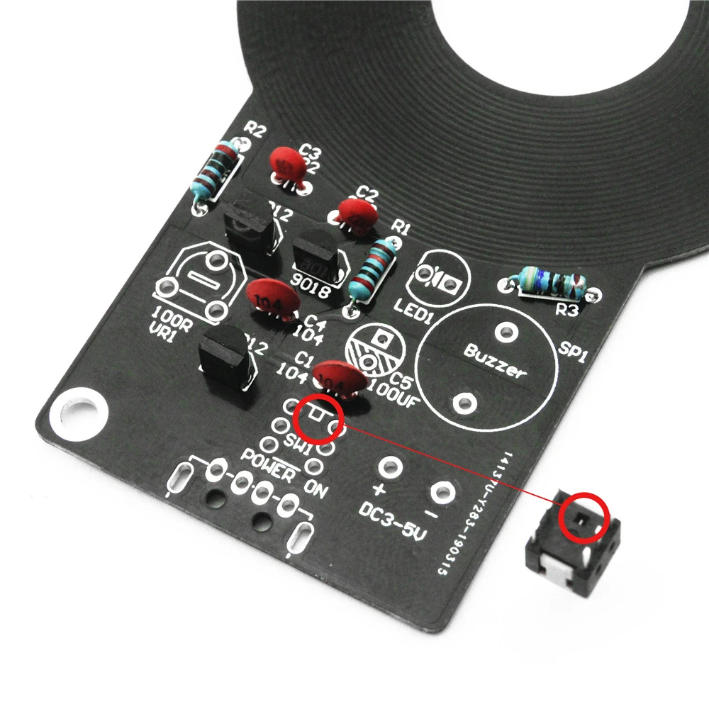 DIY Kit детектор металла Комплект Электронный комплект DC 3 V-5 V 60 мм Бесконтактный Сенсор модуль DIY электронные детали детектор металла