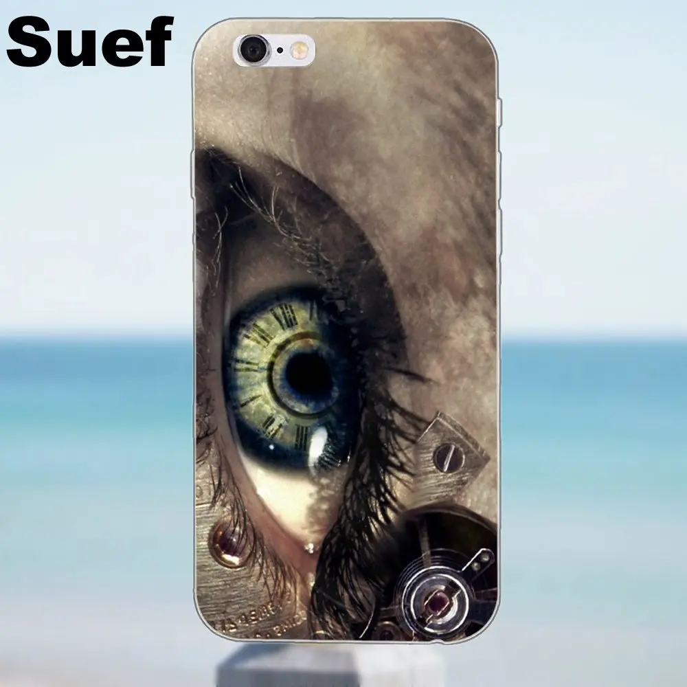 Suef для iPhone X 4 4S 5 5S 5C SE 6 6S 7 8 Plus Galaxy A3 A5 J1 J3 J5 J7 2016 2017 мягкое Новое поступление стимпанк