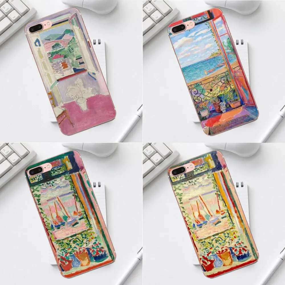 Henri Matisse чехол с открытым окном для iPhone 4 4S 5 5C SE 6 6S 7 8 Plus X XS Max XR Galaxy A3 A5 J1 J3 J5 J7