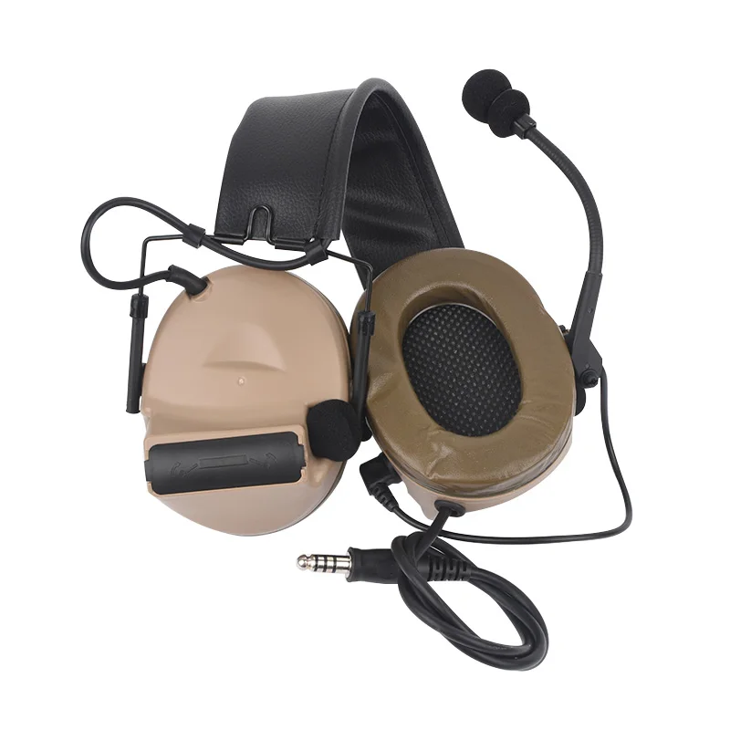 Дубленый SEIGNEER Tactical comtac II peltor Наушники Без функции шумоподавления Коммуникационный наушник новая версия Z151 - Цвет: Дубленый