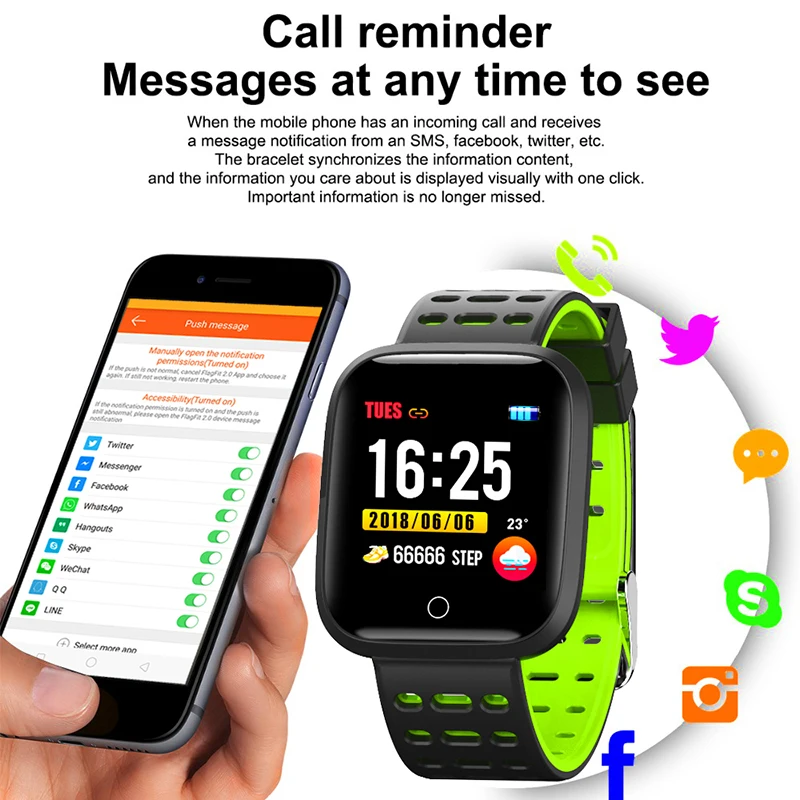 2019 Новые смарт часы водонепроницаемые спортивные Шагомер мониторинг сердечного