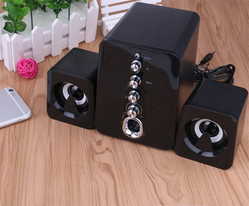 Мультимедийные компьютерные колонки USB power HiFi настольные компьютерные колонки высокое качество стерео ноутбук портативный USB Сабвуфер