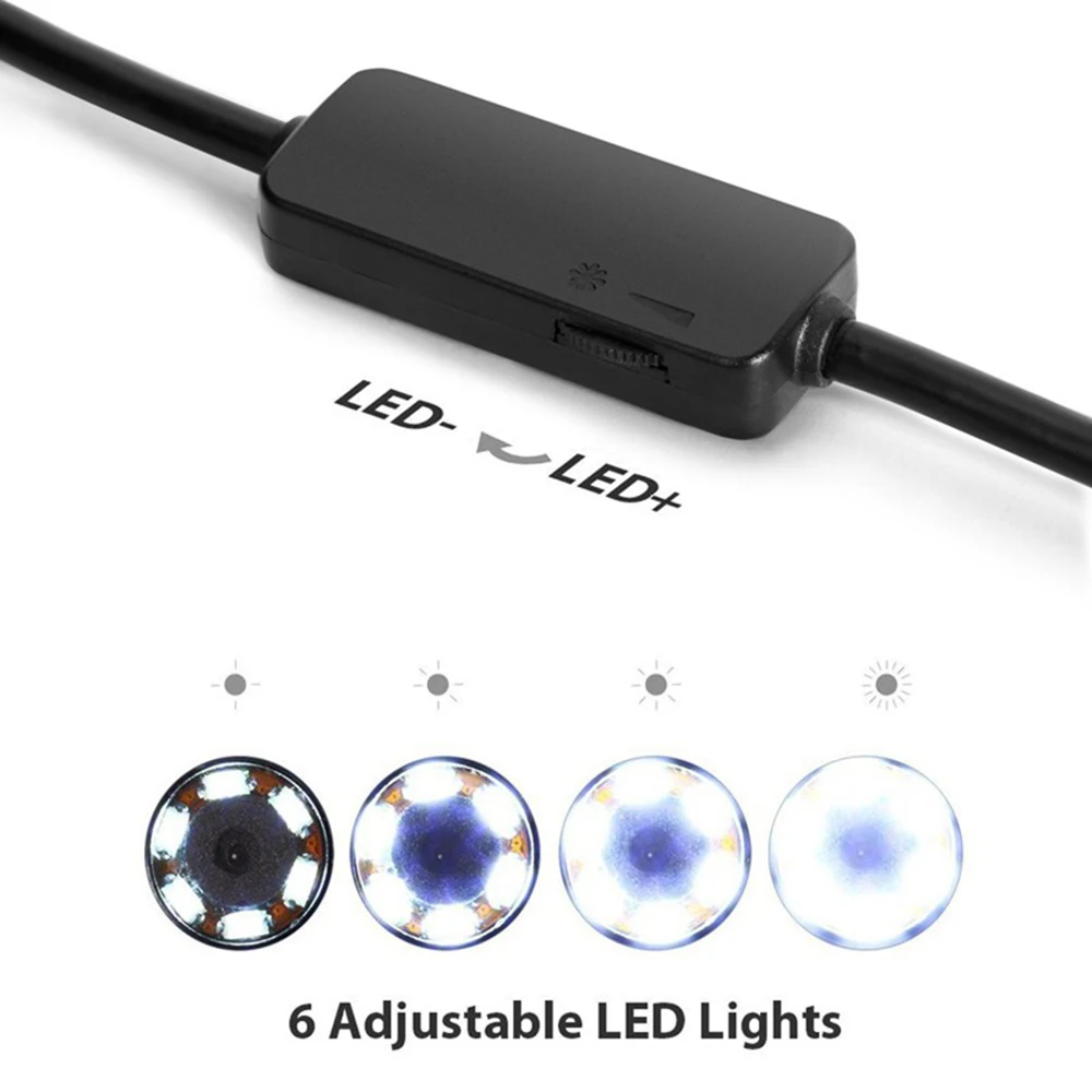 Камера-эндоскоп USB Type-c с жестким кабелем 7 мм камера-эндоскоп типа C для телефонов