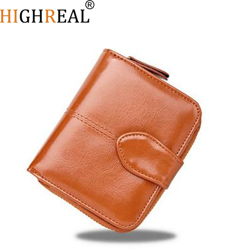 Женские короткие кошельки HIGHREAL Дамский модный маленький кошелек для монет