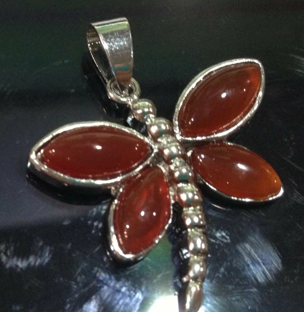 6-цветный камень инкрустация стрекоза кулон AAA | Украшения и аксессуары