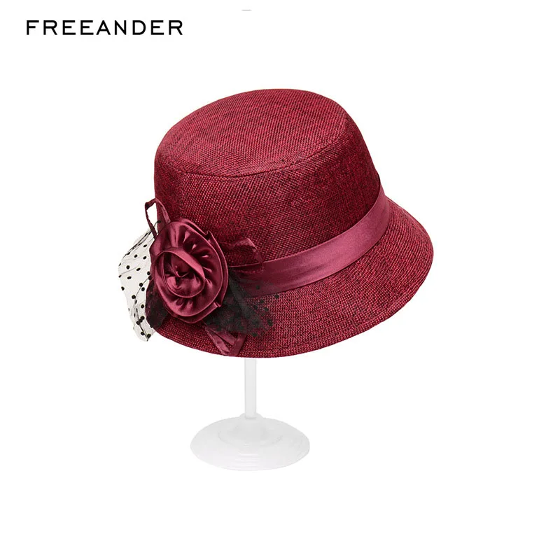 Панама Freeander женская с широкими полями модная однотонная пляжная шляпа для