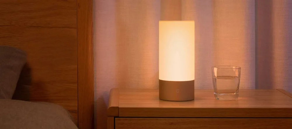 Xiaomi Mijia Yee светильник светодиодный прикроватный Светильник Настольный умный внутренний светильник 16 миллионов сенсорный пульт дистанционного управления Bluetooth Wifi ночной Светильник