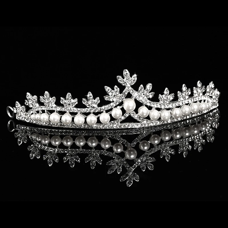 Великолепная тиары и короны Queen диадема блестящие хрустальные стразы Корона