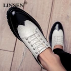 Мокасины мужские из дышащей кожи, повседневные лоферы, удобная обувь для вождения, без застежки, офисная обувь, 38-46, 2019