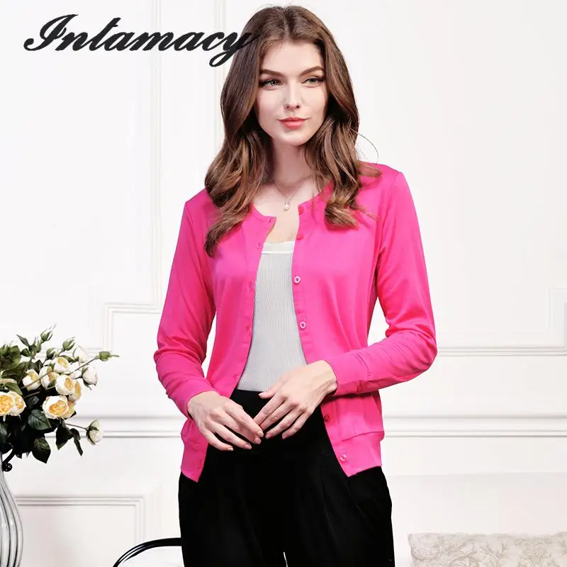 Женский вязаный кардиган с короткими рукавами тонкий однотонный солнцезащитный