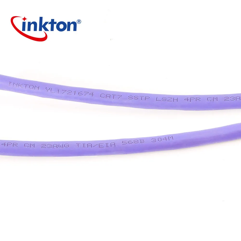Inkton 1 м высококачественный Ethernet кабель Cat7 двойное экранирование 10 гигабитный