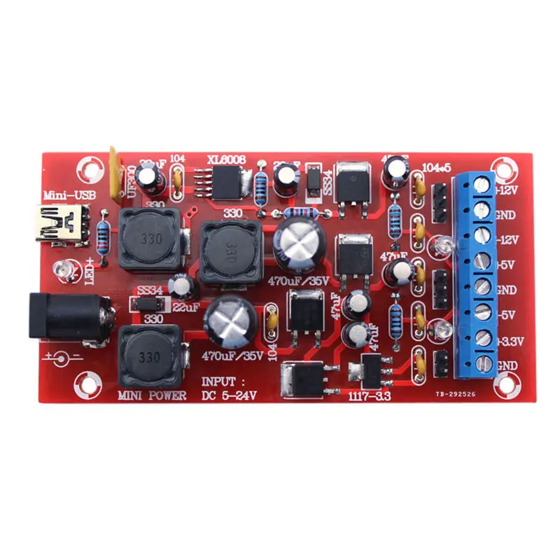 Diy Usb 5 24V Boost однооборотный двойной блок питания линейный регулятор множественный