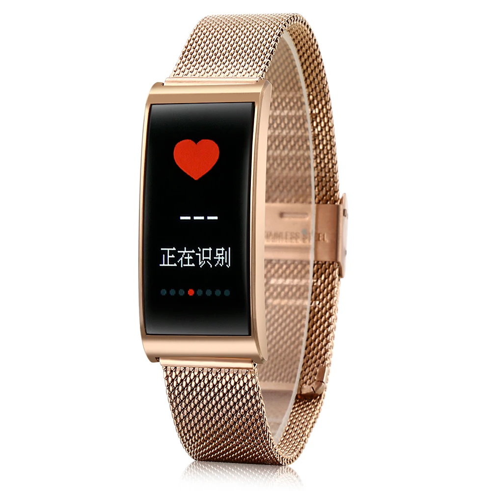 Rose Gold OGV X3 смарт-Браслет Водонепроницаемый mi band 3 Спортивные часы измерение пульса монитор Браслет фитнес-браслет для Android IOS - Цвет: Rose Gold