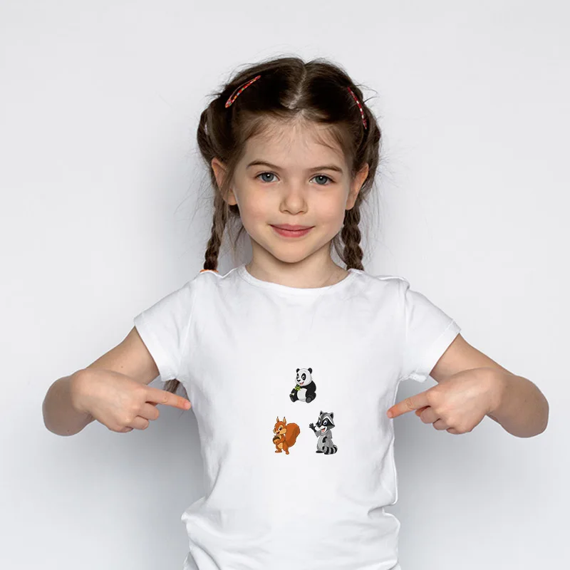 Нашивки с животными железные джинсовые наклейки на одежду Детские парчи Набор