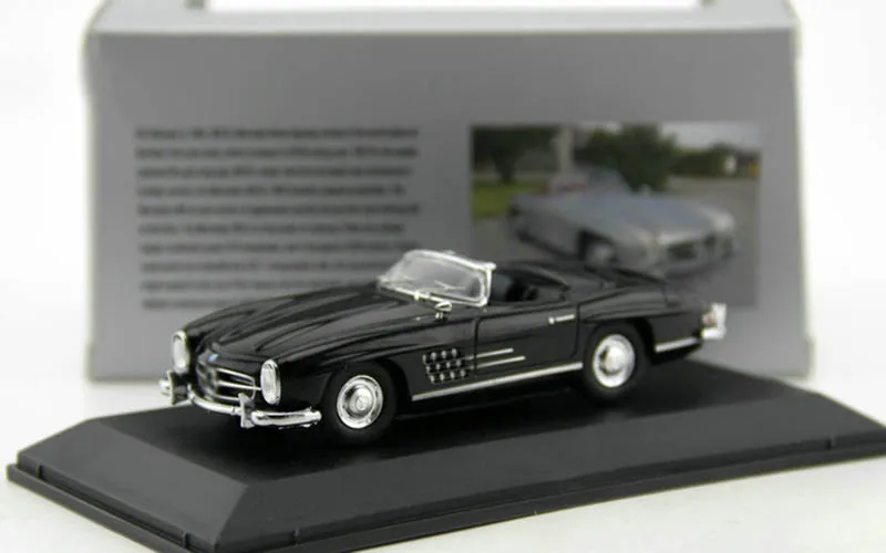 Черный 1/43 сплав 300 SL классические автомобили-трансформер Игрушки Diecasts Коллекция спортивных автомобилей модели игрушки для взрослых детей - Цвет: Черный