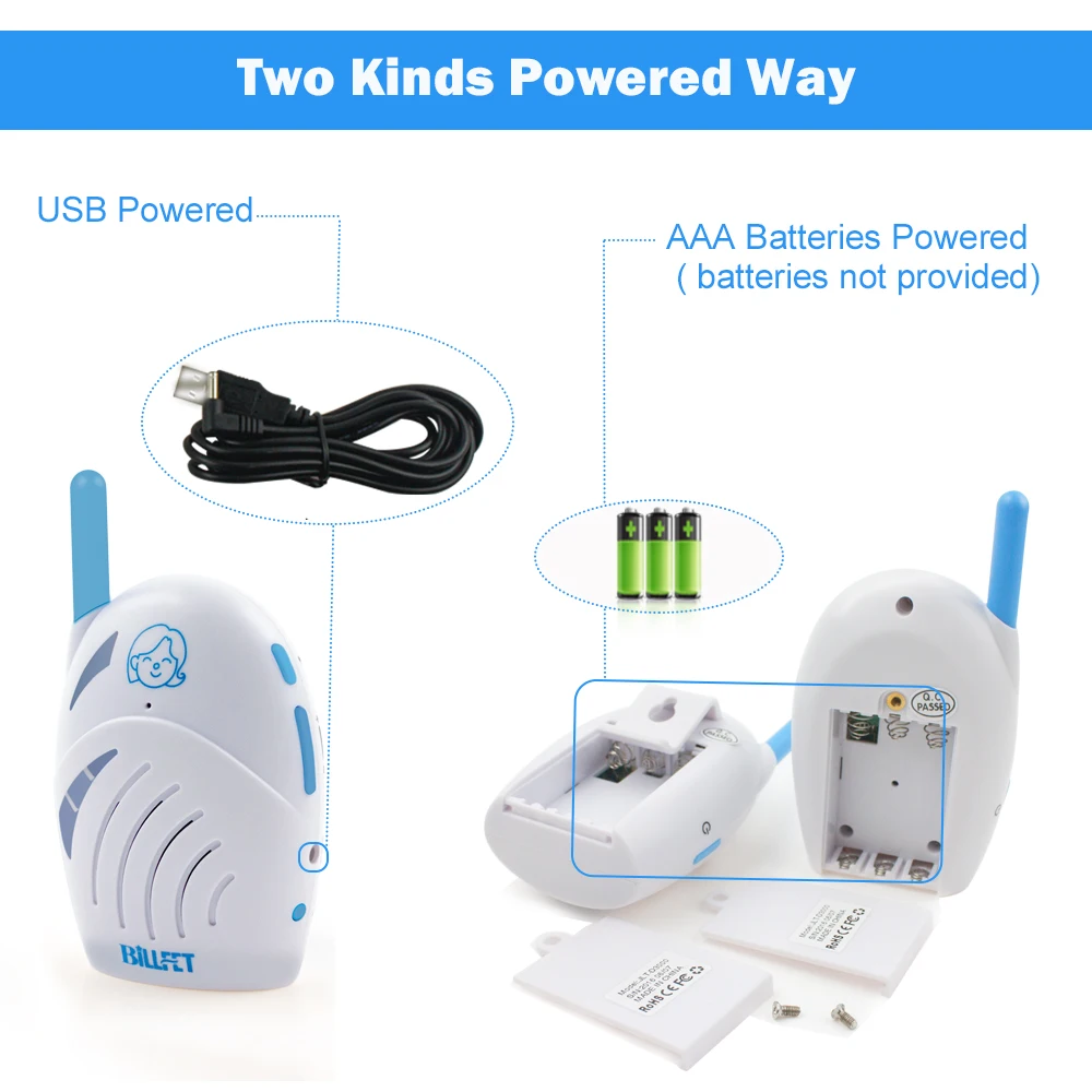 Кристалл радио USB кабель рации ребенок радионяня домофон ребенок телефон intercomunicador bebe niania
