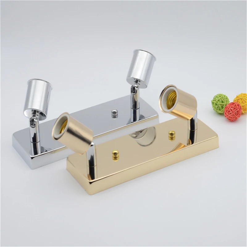 Вращающаяся настенная розетка E27 с двумя головками Потолочные и настенные