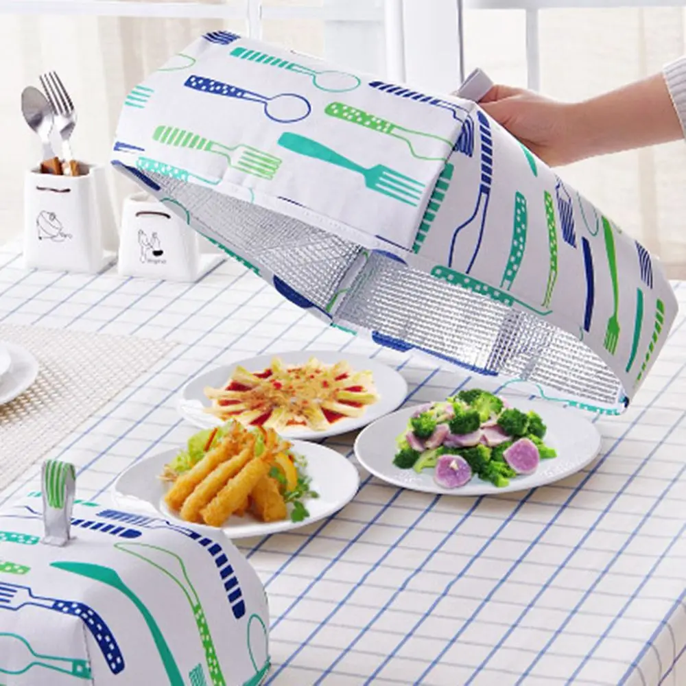 1 шт. крышки для пищевых продуктов, сохраняющие тепло, Овощная крышка, Складная крышка из алюминиевой фольги, посуда, изоляционная кухня Cozinha Criativa, пищевая крышка, сетки