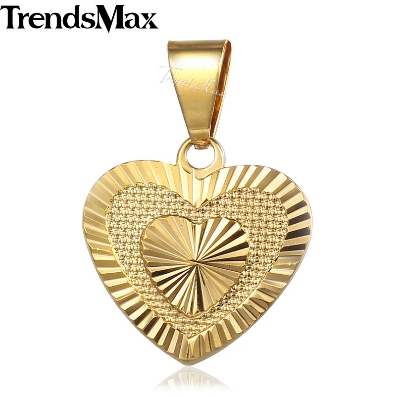 Золотая подвеска в форме сердца для женщин|Ожерелья с подвеской| |