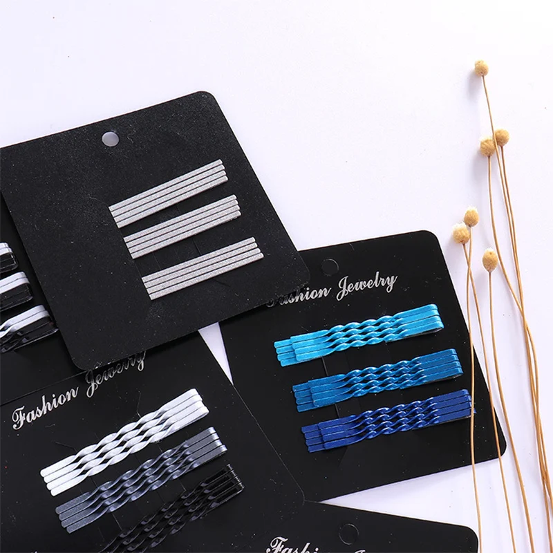 Приморский 12 шт./компл. градиентные Спиральные заколки цветные 6 цветов для волос