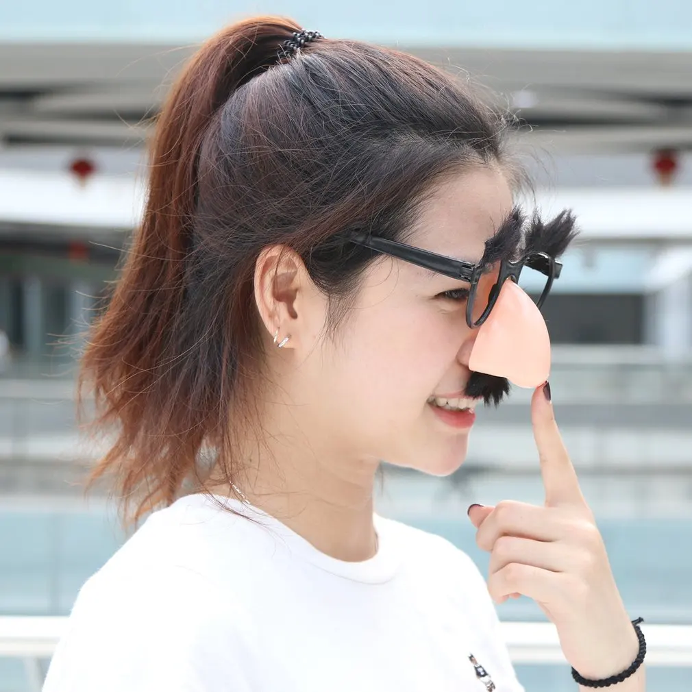 Лидер продаж 1 шт. искусственный нос усы клоун маскарадный костюм реквизит