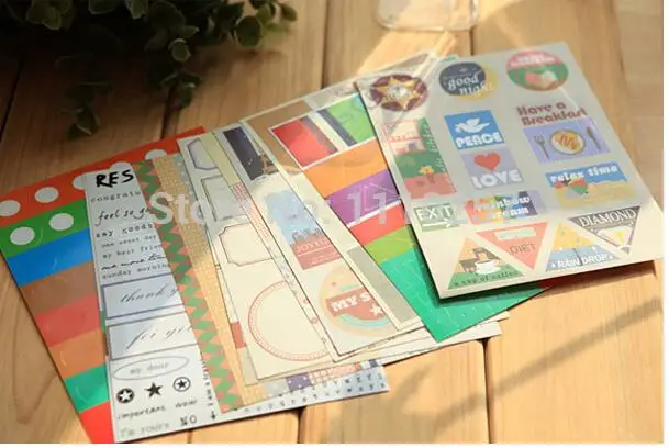 Ежедневная декоративная наклейка-винтажная дорожная фотонаклейка набор