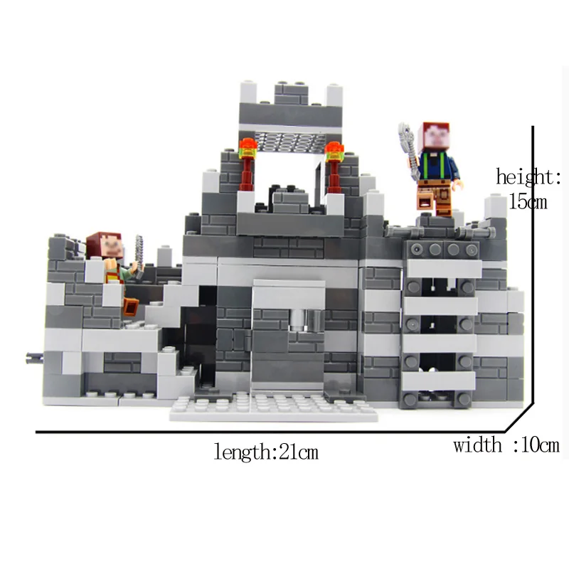 560 шт 2 в 1 мой мир совместимый майнкрафт строительный блок настенная защита
