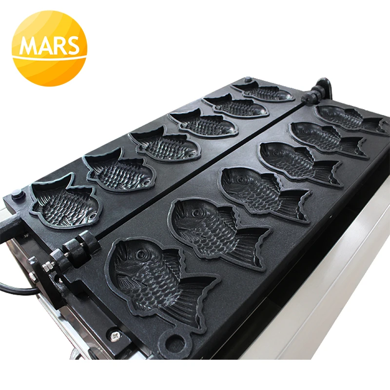 Коммерческий круассан Taiyaki машина чайник газовая рыба вафельница конус машины железная Сковорода в пищевом оборудовании с CE