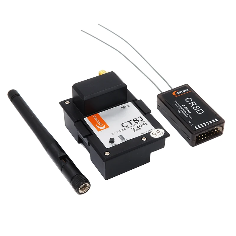 Corona 2,4 Ghz JR Graupner Module& Rx Combo Kit CR8D+ CT8J(V2 DSSS