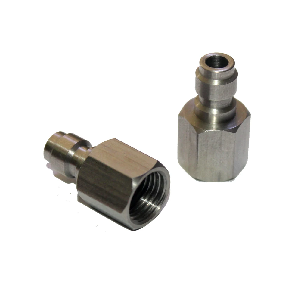 Пейнтбол Airsoft PCP пневматический пистолет Quick Disconnect брандспойт адаптер нить 1/8NPT 1/8BSP M10* 1 Нержавеющая сталь заполните сосок