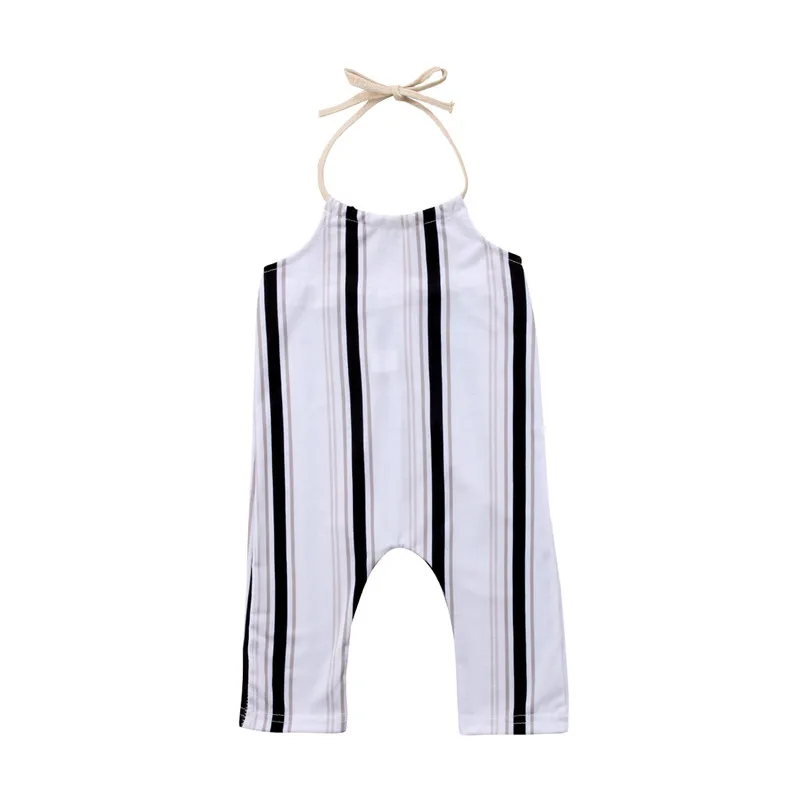 Красивые детские комбинезоны 2018 летние для девочек с открытой спиной в черно