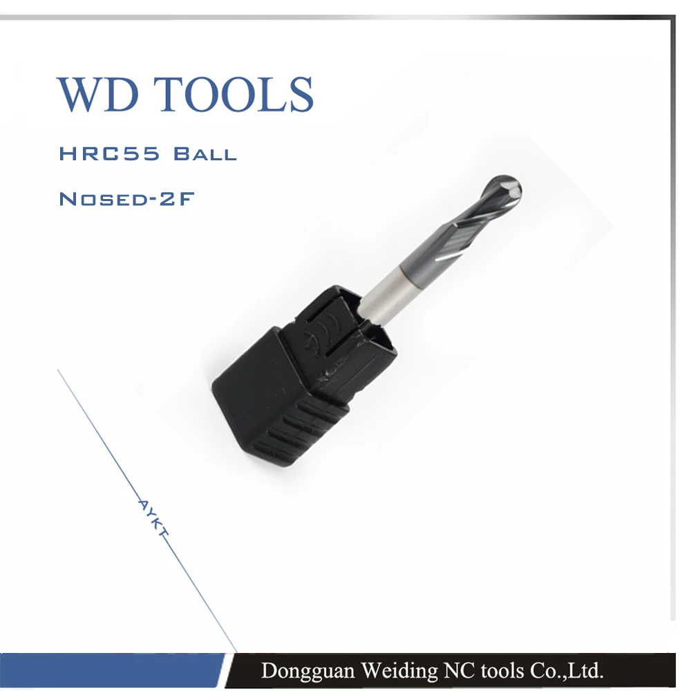 

1pc radius=4mm 2 Flutes Longer hrc55 R4.0X75LX8Dmm solid carbide Ball nose End Mill CNC router bits tools Longer Milling cutter
