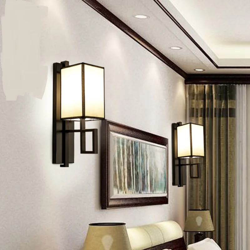 Новый китайский настенный светильник для коридора задней поверхности