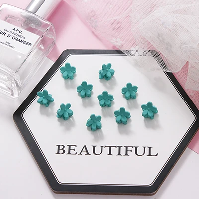 Light Green 10PCS 10 шт./лот милые разноцветные вишни для девочек маленькие когти для волос Принцесса Милая заколка для волос шпильки для волос повязка для волос Детские аксессуары для волос - Цвет: Light Green 10PCS
