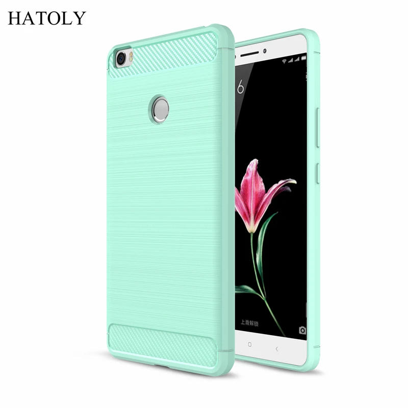 Cover Xiaomi Mi Max Case Shockproof Carbon Fiber Back For Soft Silicone Phone Bumper |
