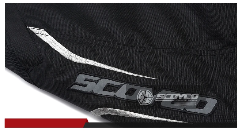 Новые Теплые SCOYCO Оксфорд Штаны для мотокросса оборудование Moto мотоциклетные брюки до колена с фижмы, P018-2