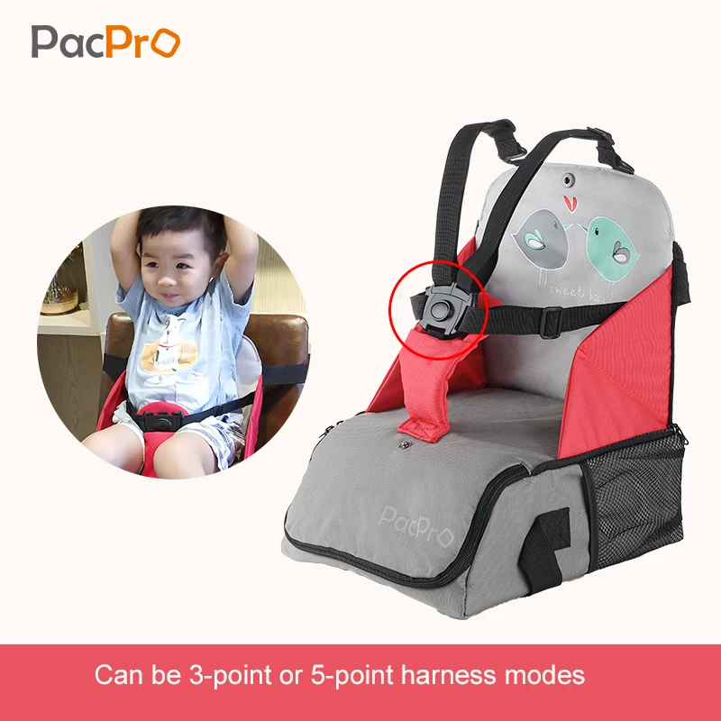 PacPro Портативный Детское сиденье для хранения складной обеденный стул пеленки