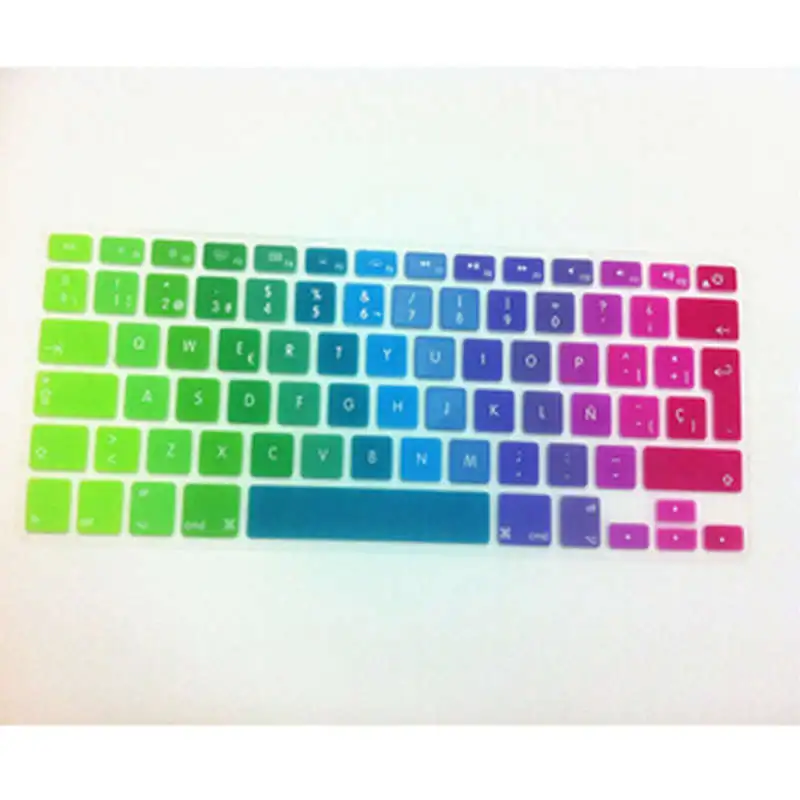 100 X испанский UK EU силиконовый защитный чехол для Apple MacBook Pro air 13 15 17 Mac book Retina &quot15&quot