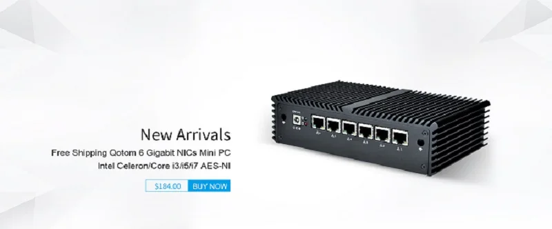 Безвентиляторный мини-пк Celeron 3205U/Core i3/Core i5, 4 Intel Lan, используется в качестве маршрутизатора/брандмауэра/прокси/Wifi точки доступа