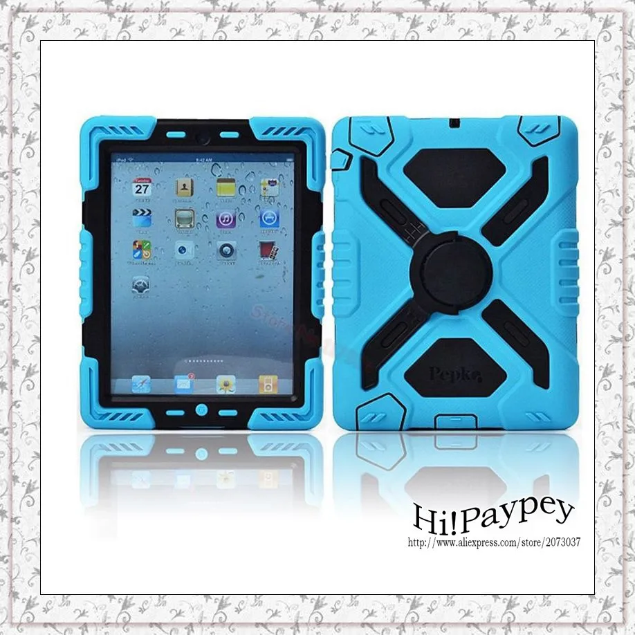 Pepkoo Defender Military Spider Stand водонепроницаемый грязезащитный ударопрочный чехол для IPad Mini 1 2 3 Защитная оболочка из силикона