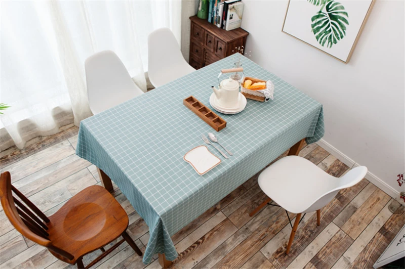 Скатерть нордическая пылезащитный чехол из хлопка и льна для кухонного