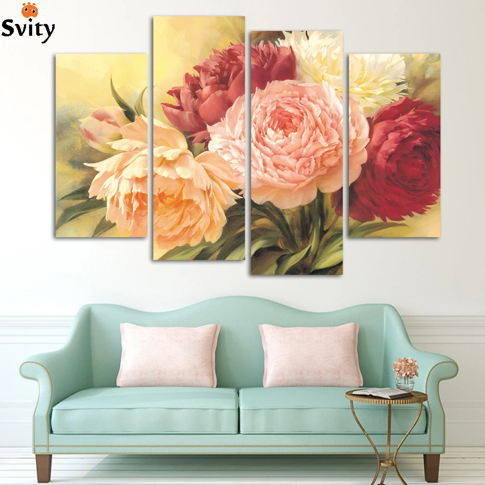 4. Бесплатная доставка недорогая китайская роза Современная роспись в стиле