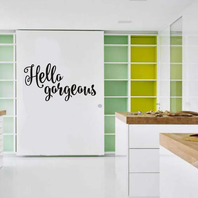 Hello Великолепная Наклейка на стену Мотивационная Цитата Съемная вдохновляющие