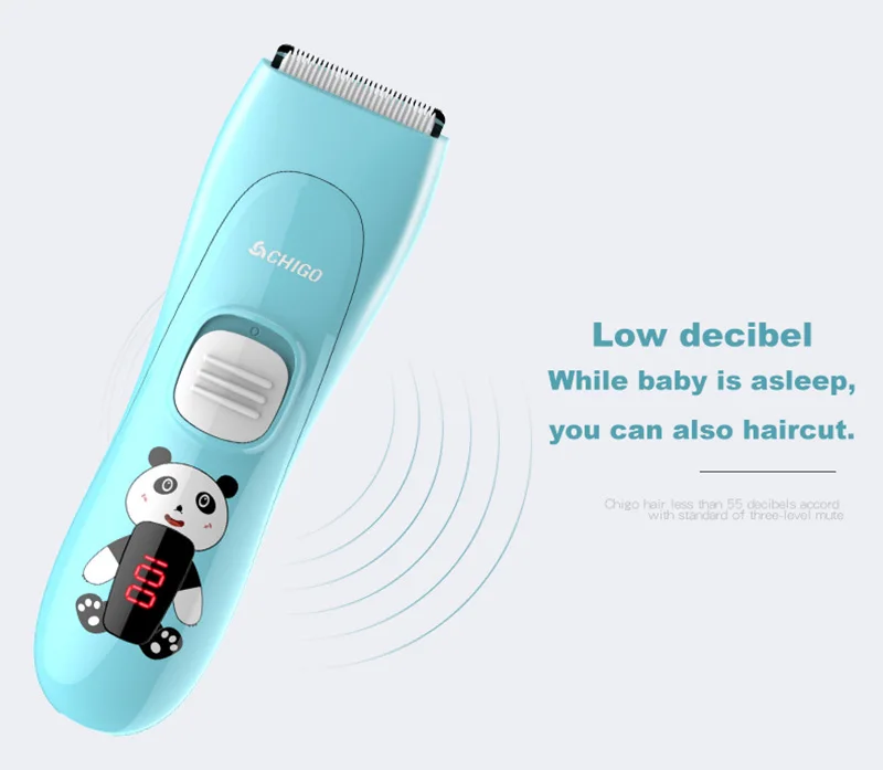 CHIGO детские электрические машинки для стрижки волос USB перезаряжаемые водонепроницаемый тихий низкий шум Костюм взрослых детей Детские машинки для стрижки волос Резак Триммер