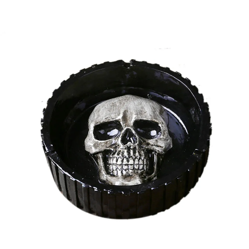 3 вида цветов крутая смоляная пепельница в виде черепа креативные Ретро сигареты