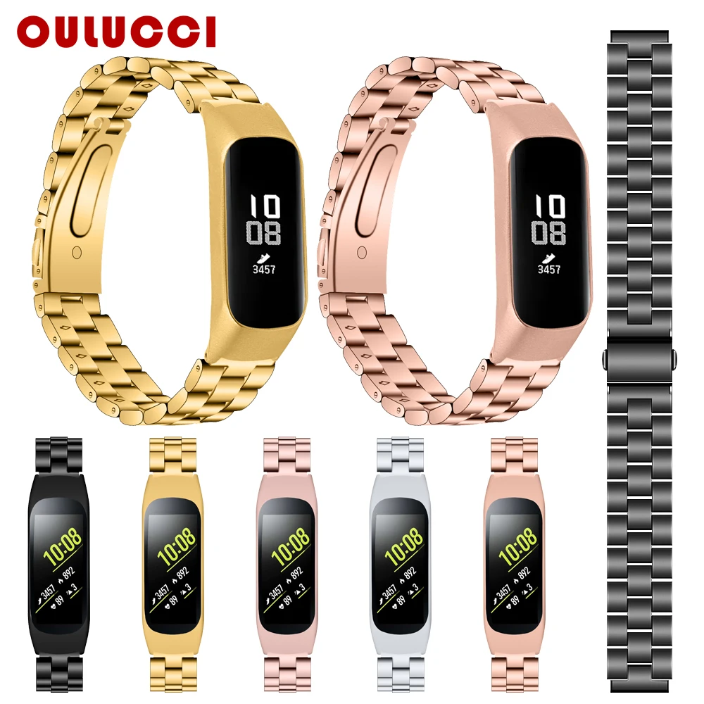 Oulucci сменный металлический ремешок на руку из стали для samsung gear Fit 2 роскошный