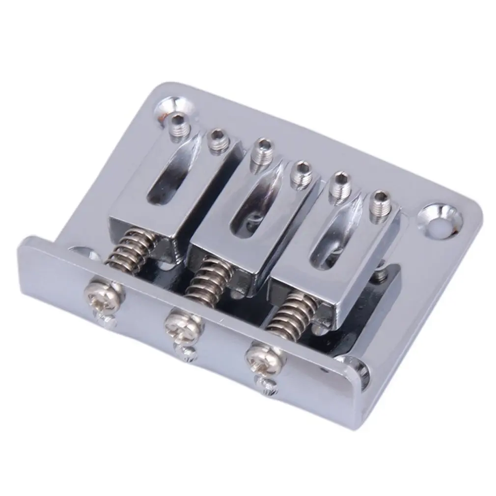 Регулируемый мост сигарный ящик гитарные детали 3 струны Золотой верх загрузка