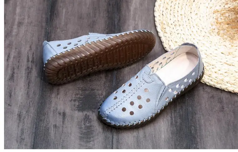 Chaussures femme ete/; женская обувь; обувь из натуральной кожи на плоской подошве; женские повседневные лоферы на плоской подошве; кожаная Рабочая обувь на плоской подошве; c41